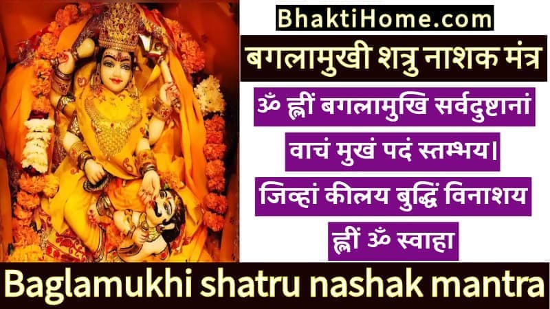 बगलामुखी शत्रु नाशक मंत्र | Baglamukhi shatru nashak mantra