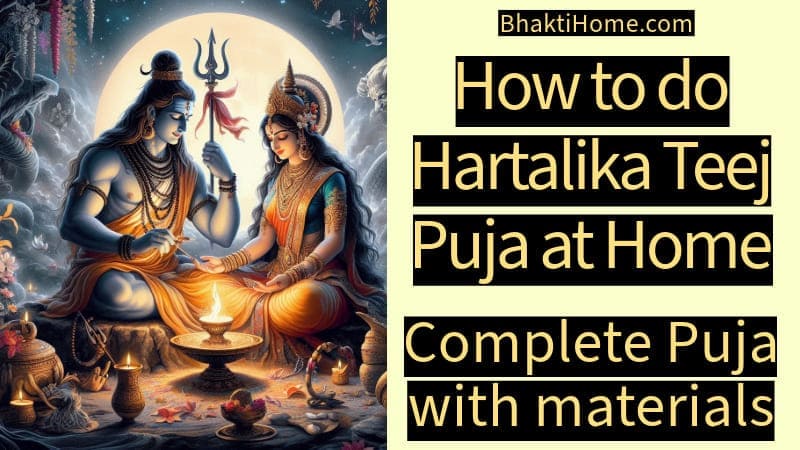 How to do Hartalika Teej Puja at Home