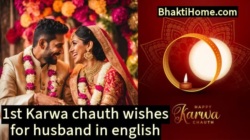 1st Karwa chauth wishes for husband in english