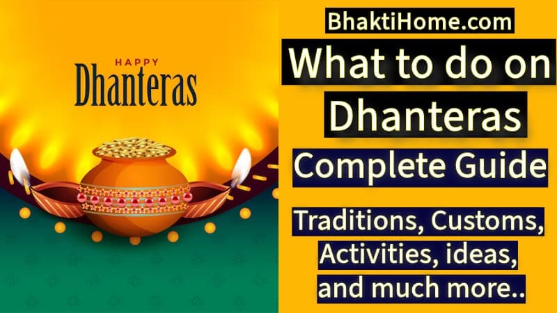 What to do on dhanteras