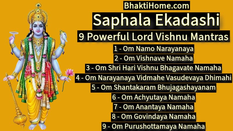 Saphala Ekadashi | 9 Powerful Lord Vishnu Mantras