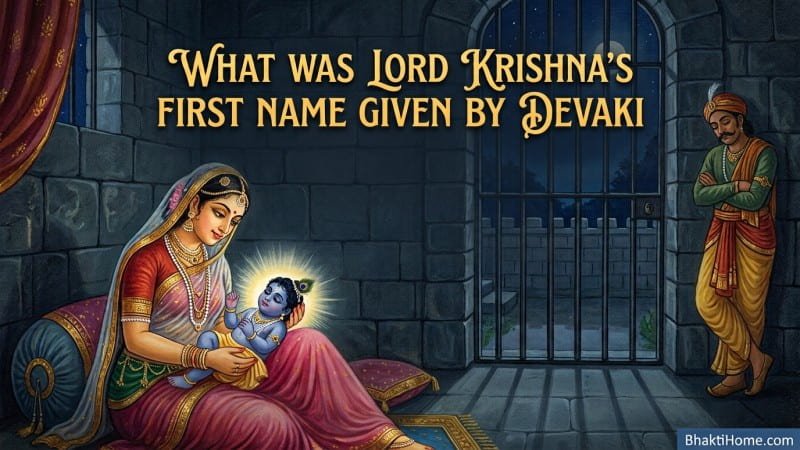 What was Lord Krishna's first name Given by Devaki